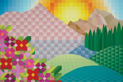 Sunny Hillside by Jun Youngjin acrylic art print