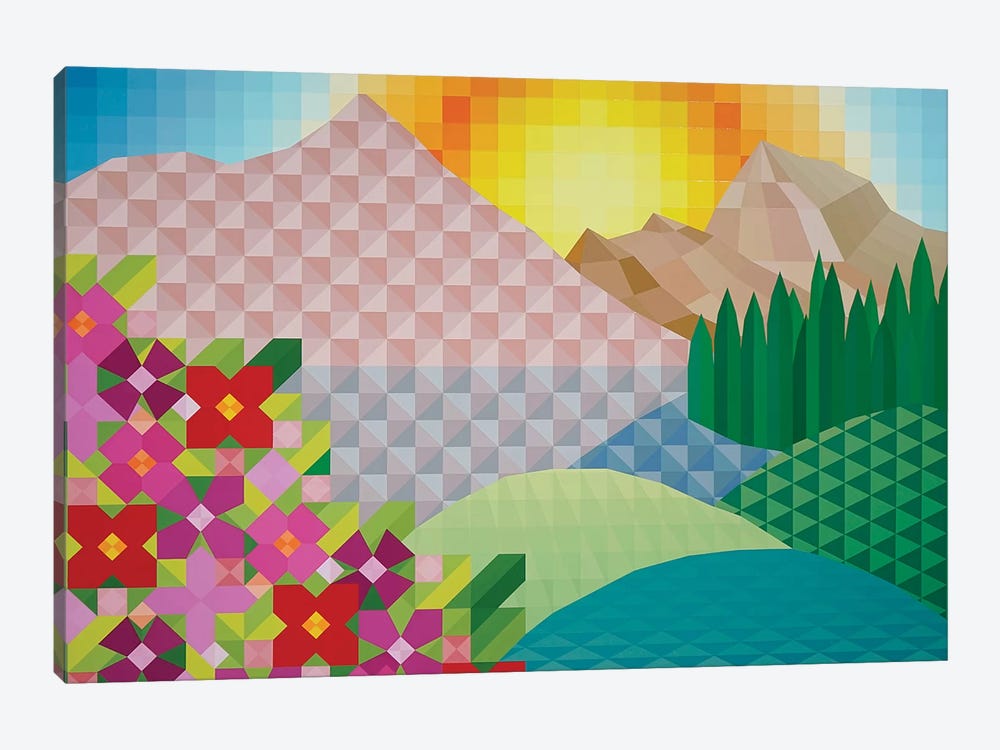Sunny Hillside by Jun Youngjin 1-piece Canvas Wall Art
