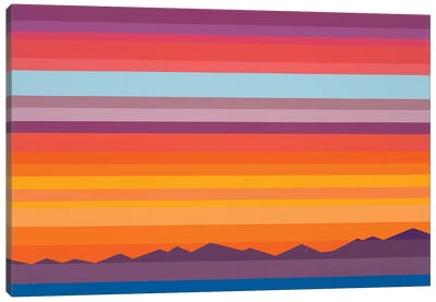 Sunset Gradient Canvas Art Print