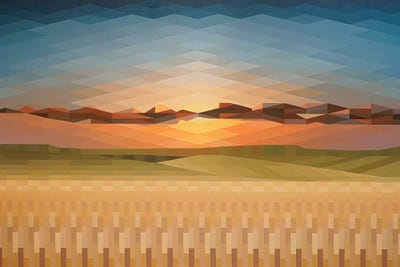 Sunsrise Fields by Jun Youngjin acrylic art print