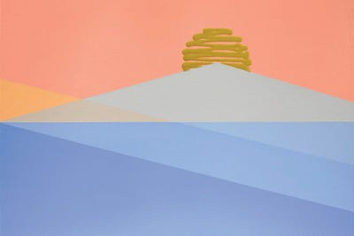 Geometric Sunrise by Jun Youngjin acrylic art print