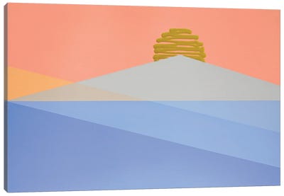 Geometric Sunrise Canvas Art Print - Jun Youngjin