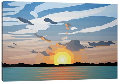 Beautiful Sunrise Canvas Art Print - I Can't Believe it's Not Digital