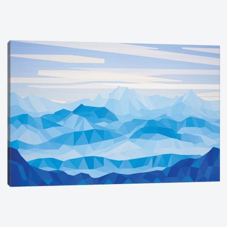 Blue Mountains Canvas Print #JYO82} by Jun Youngjin Canvas Art