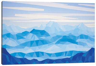 Blue Mountains Canvas Art Print - Jun Youngjin