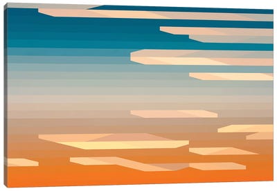 Blue and Orange Abyss Canvas Art Print - Jun Youngjin