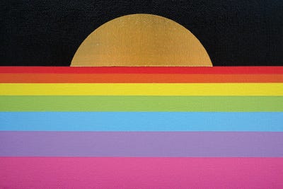 Rainbow Sunset by Jun Youngjin canvas print