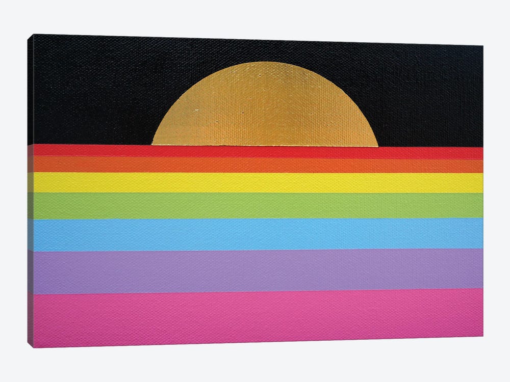 Rainbow Sunset by Jun Youngjin 1-piece Canvas Artwork