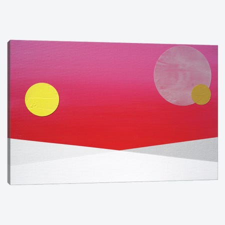 Red And Pink Sunset Canvas Print #JYO92} by Jun Youngjin Art Print