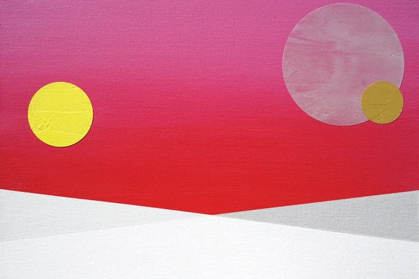 Jun Youngjin: Red And Pink Sunset by Jun Youngjin