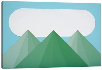 Green Peaks Canvas Art Print