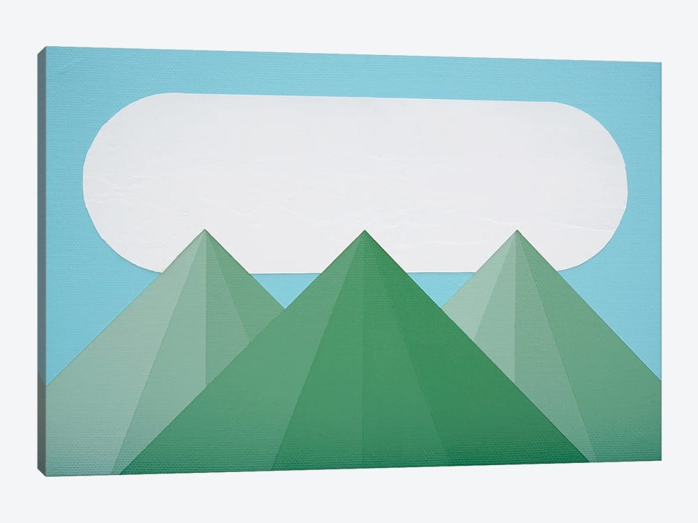 Green Peaks by Jun Youngjin 1-piece Canvas Print