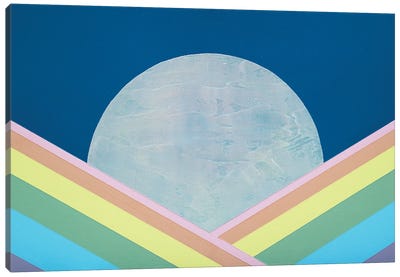 Rainbow Moon Canvas Art Print - Jun Youngjin