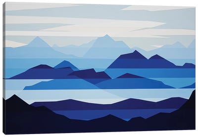 Blue Haze Canvas Art Print - Lakehouse Décor