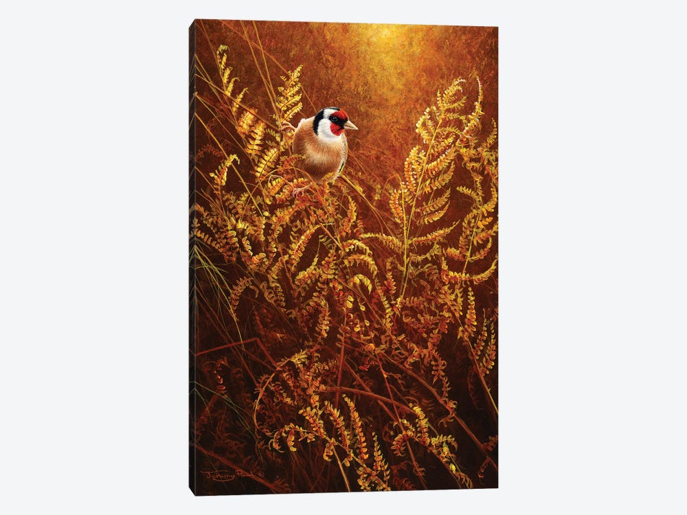 Autumn Ferns - Goldfinch by Jeremy Paul 1-piece Art Print