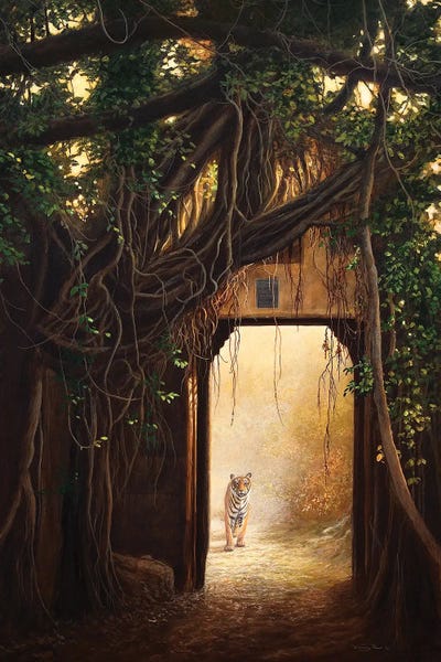 Gates Of Ranthambhore - Bengal Tiger by Jeremy Paul framed wall art