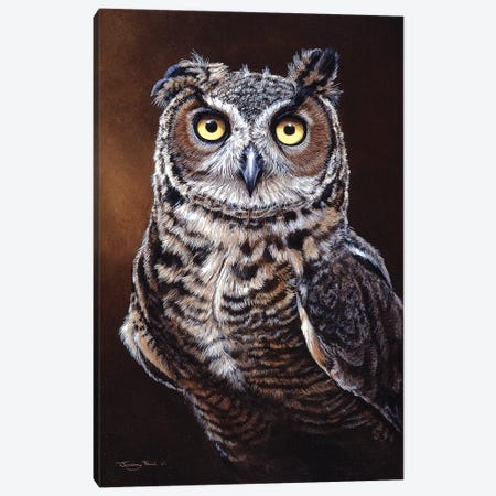 Great Horned Owl Canvas Print #JYP78} by Jeremy Paul Canvas Wall Art