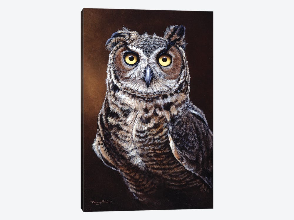 Great Horned Owl by Jeremy Paul 1-piece Canvas Artwork