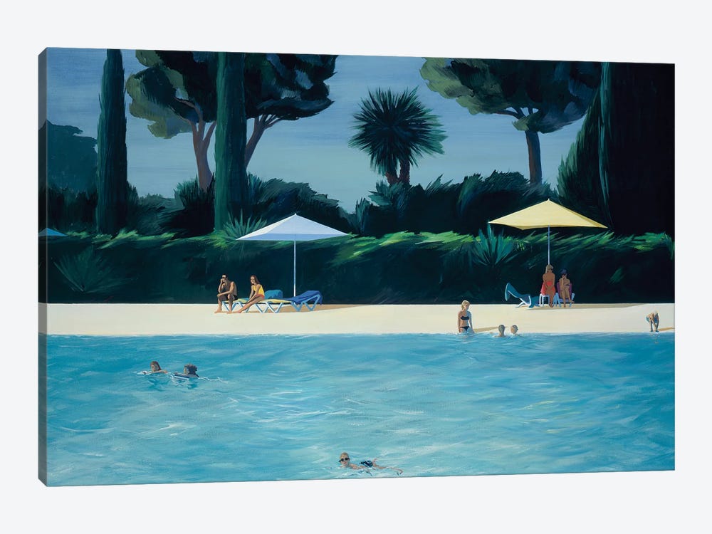 Poolside I by Jeremy Farmer 1-piece Canvas Art Print