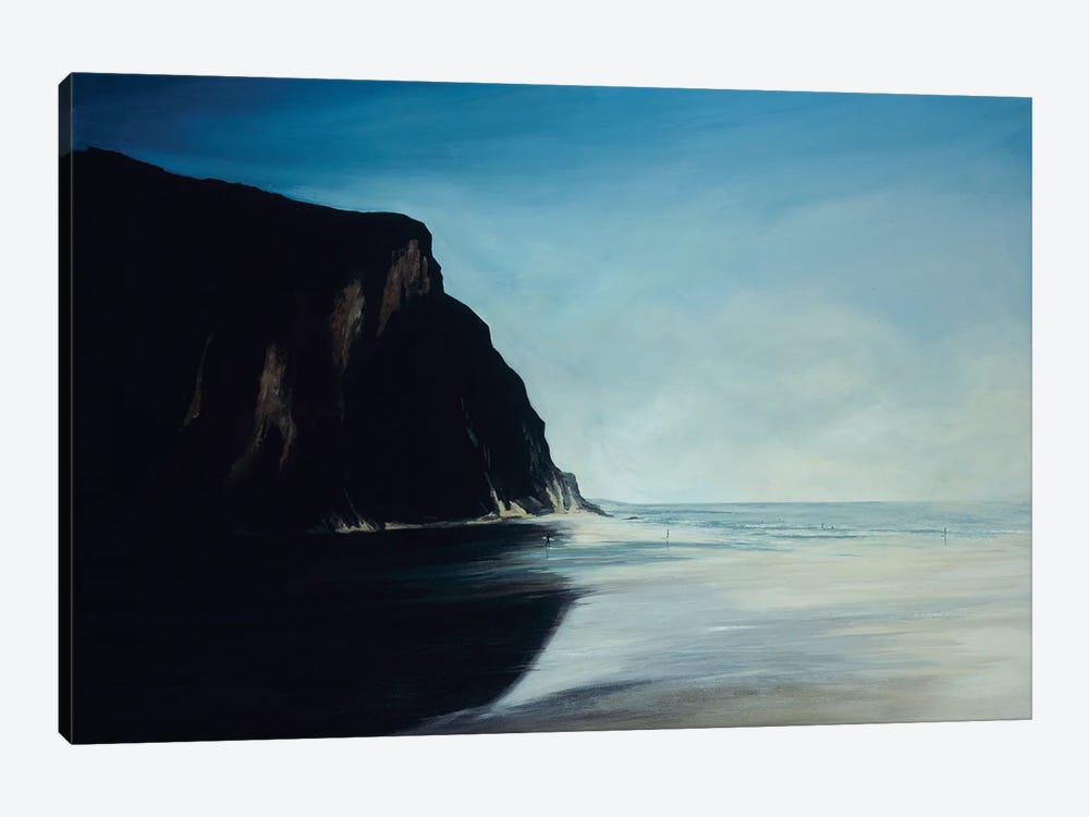 Porthtowan Beach, North Cornwall, England by Jeremy Farmer 1-piece Canvas Print