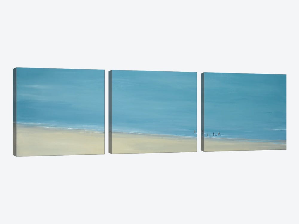 Beach Combers by Jeremy Farmer 3-piece Canvas Art Print