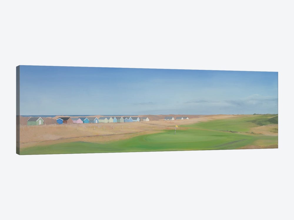 Beach Huts At Hunstanton Golf Course, Norfolk, England by Jeremy Farmer 1-piece Canvas Artwork