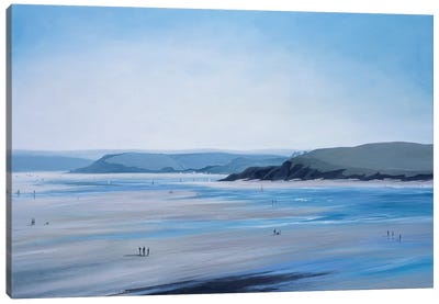 Camel Estuary, North Cornwall, At Low Tide II Canvas Art Print