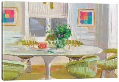 Dining Room Canvas Art Print - Jenny Westenhofer