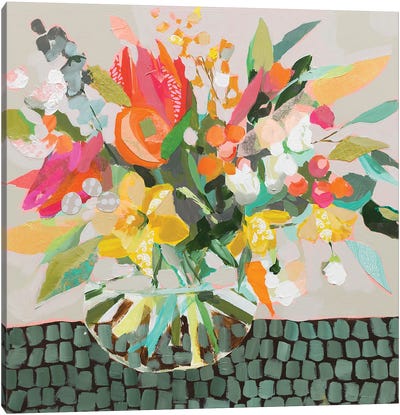 Exotic Bouquet Canvas Art Print - Jenny Westenhofer