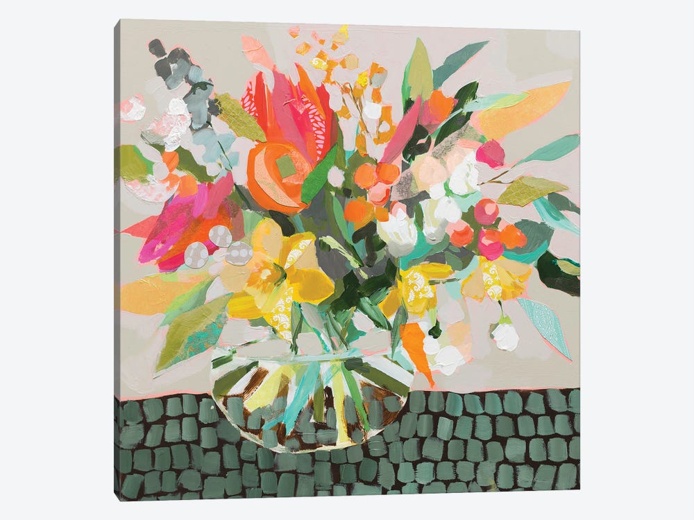 Exotic Bouquet by Jenny Westenhofer 1-piece Canvas Wall Art