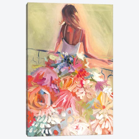 Flower Dress Canvas Print #JYW14} by Jenny Westenhofer Canvas Artwork