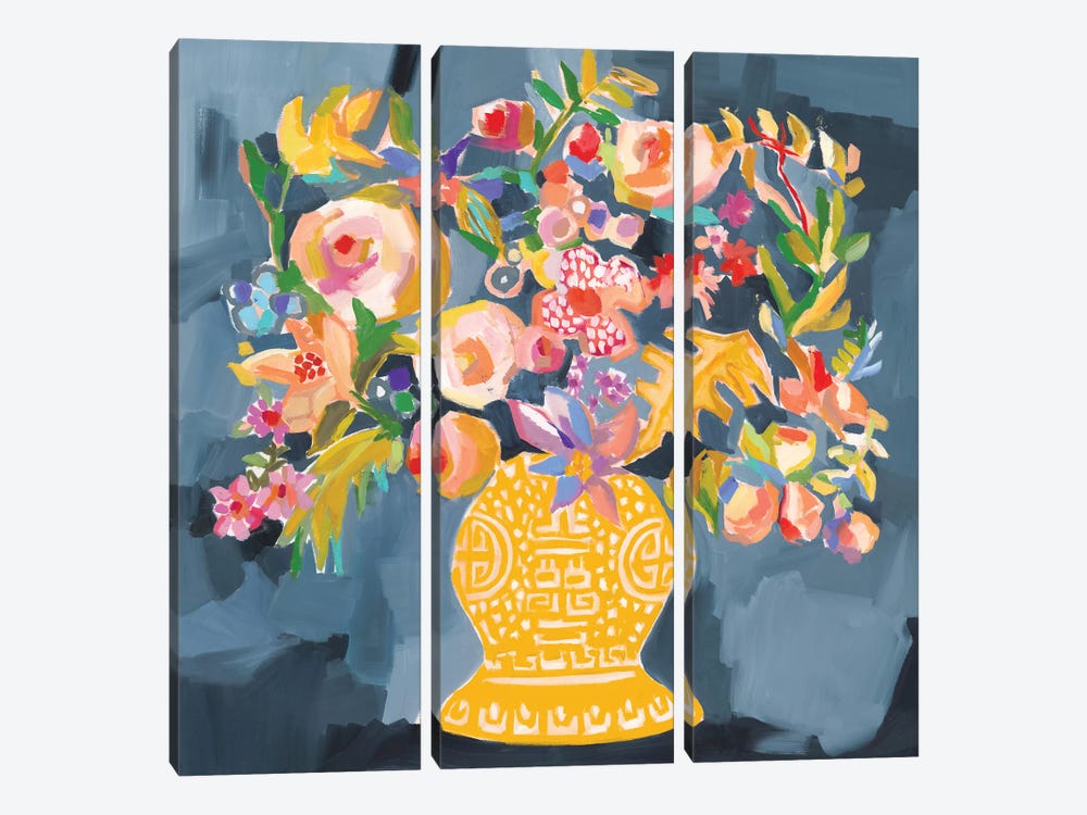 Izzie's Bouquet by Jenny Westenhofer 3-piece Canvas Artwork