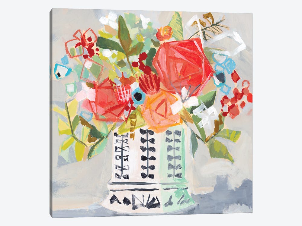 Miranda's Bouquet by Jenny Westenhofer 1-piece Canvas Wall Art