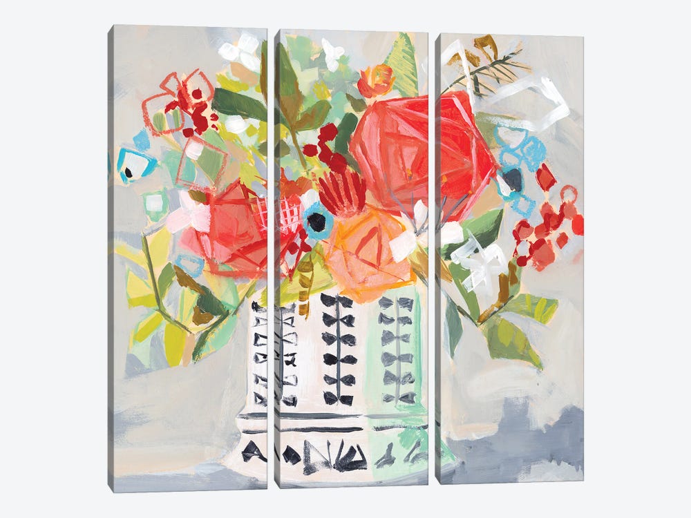 Miranda's Bouquet by Jenny Westenhofer 3-piece Canvas Art