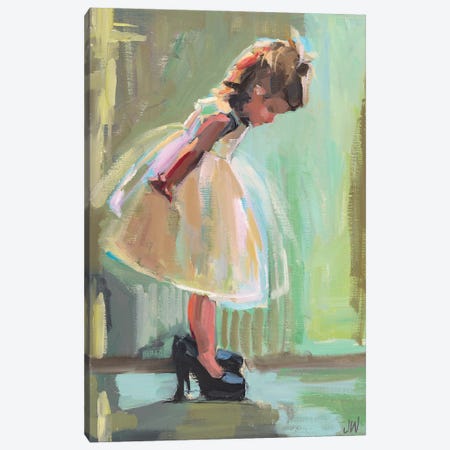 Mom's Shoes Canvas Print #JYW25} by Jenny Westenhofer Art Print