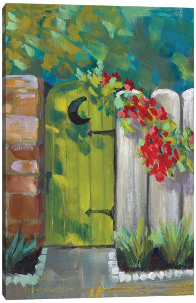 Moon Door Canvas Art Print - Cozy Cottage