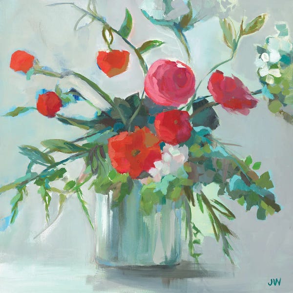 Ranunculi: Red Ranunculus by Jenny Westenhofer