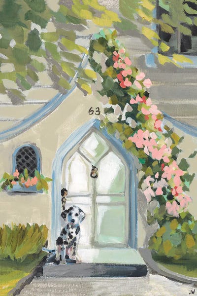 White Door by Jenny Westenhofer metal wall art