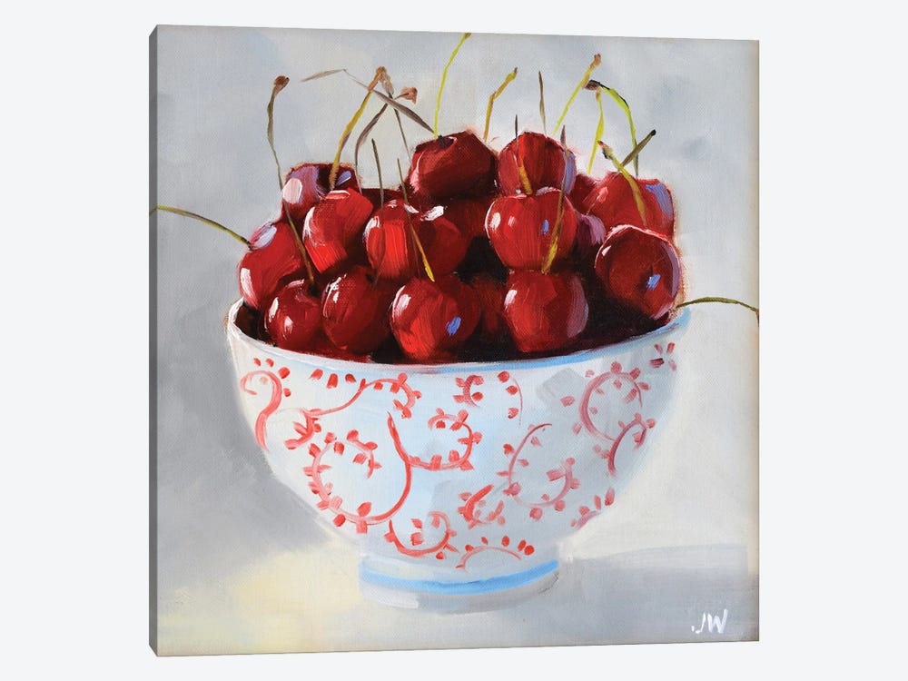 Maritime Cherries by Jenny Westenhofer 1-piece Canvas Wall Art
