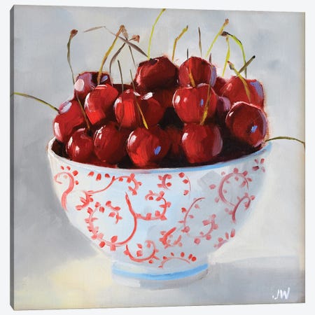 Maritime Cherries Canvas Print #JYW40} by Jenny Westenhofer Canvas Wall Art