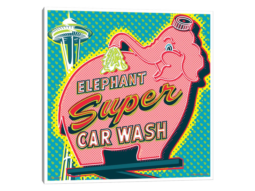 Art Poster Car wash
