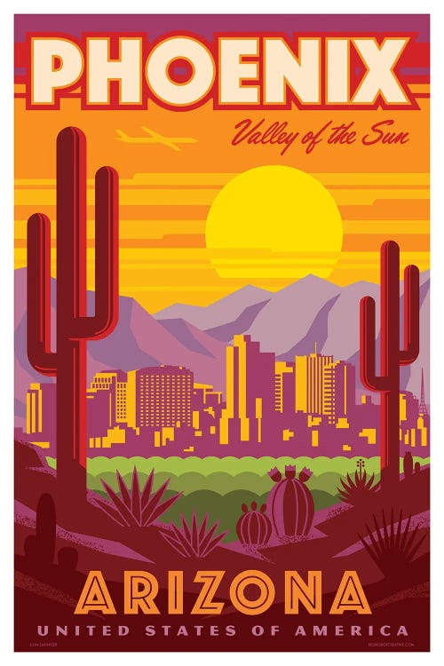 Phoenix Travel Poster