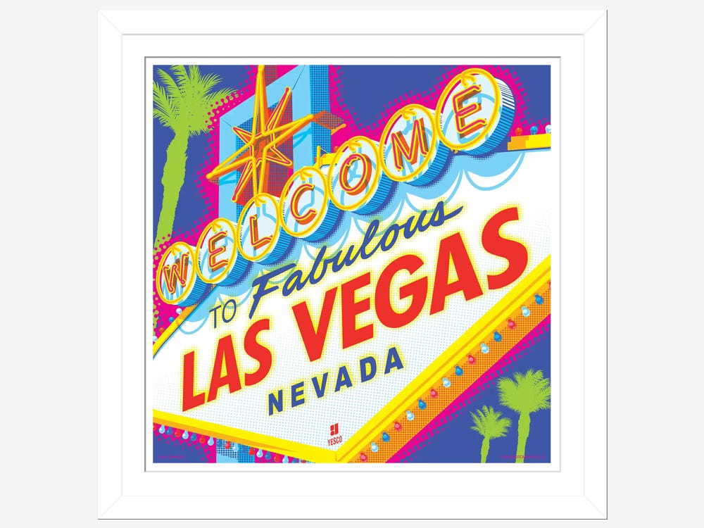 Welcom to Las Vegas Sign Pop Art Digital Art by Jim Zahniser