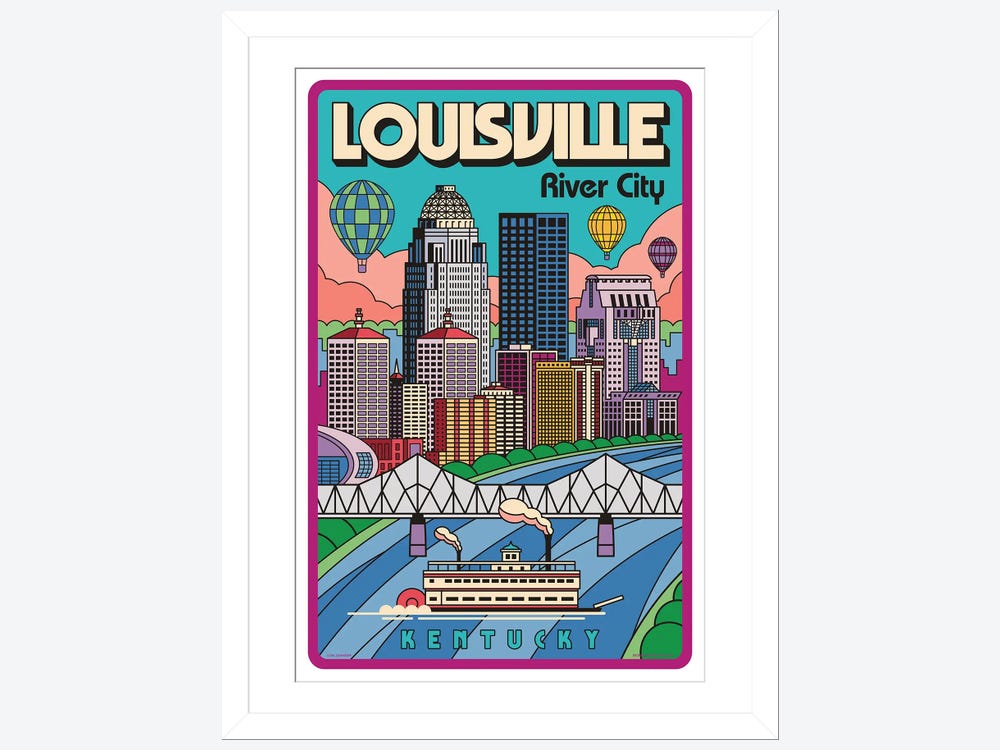 Louisville Retro Wall Art, Louisville Canvas, Louisville Framed Poster,  Louisville Photo, Louisville Poster Print, Louisville Wall Decor – JOYIE
