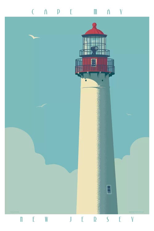 Cape May Lighthouse Travel Poster