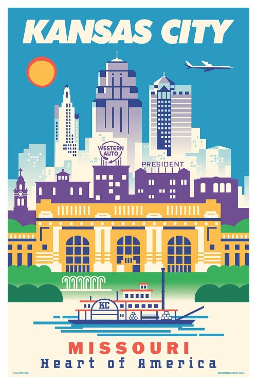 Kansas City Travel Poster