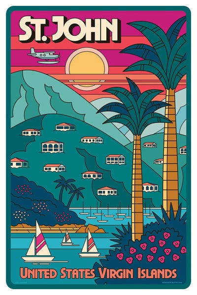 St. John Travel Poster