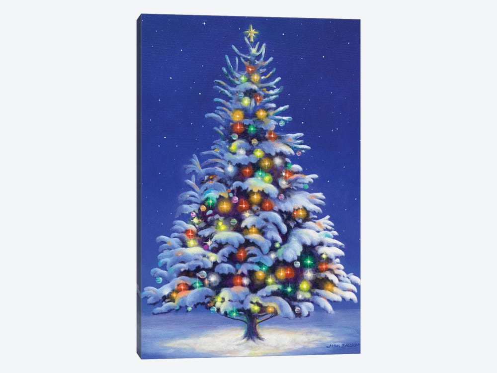 Christmas Tree by John Zaccheo 1-piece Canvas Print