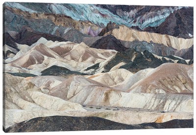 USA, California. Twenty Mule Team Canyon, Death Valley National Park. Canvas Art Print