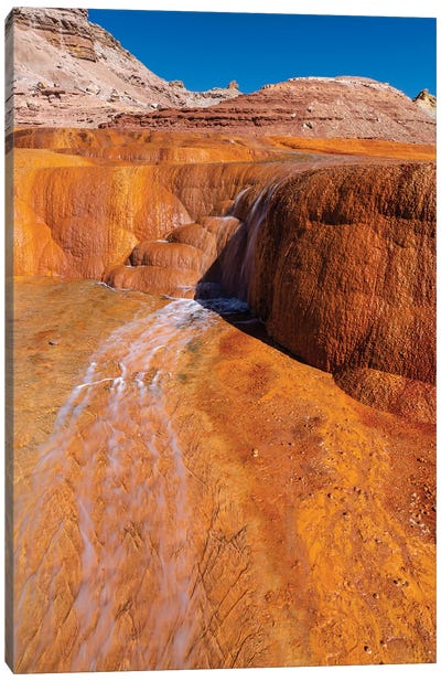 USA, Utah. Crystal Geyser, A Cold Water Geyser, Travertine Geological Formation, Near Green River I Canvas Art Print